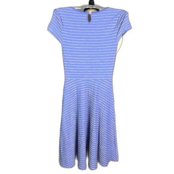 Matilda Jane Exploration Dress, Women's Sz XS, Periwinkle Blue & Gray Stripes - Picture 2 of 15